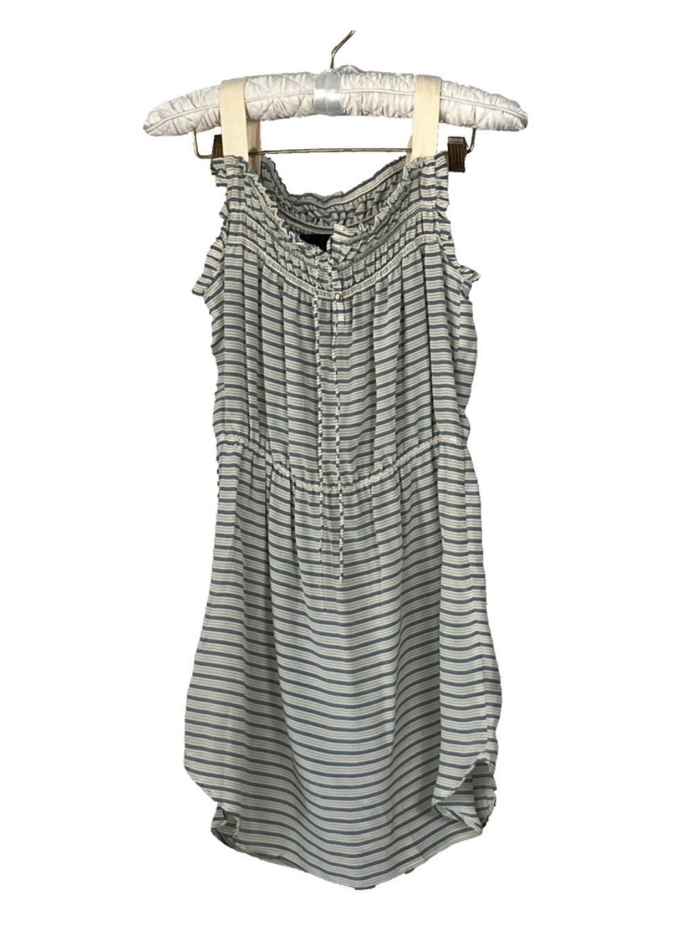 Patterson J. Kincaid Blue
Striped Sun Dress Women's
Size XS Wide Straps